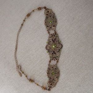 Vintage Victorian VCLM Rhinestone Choker Necklace